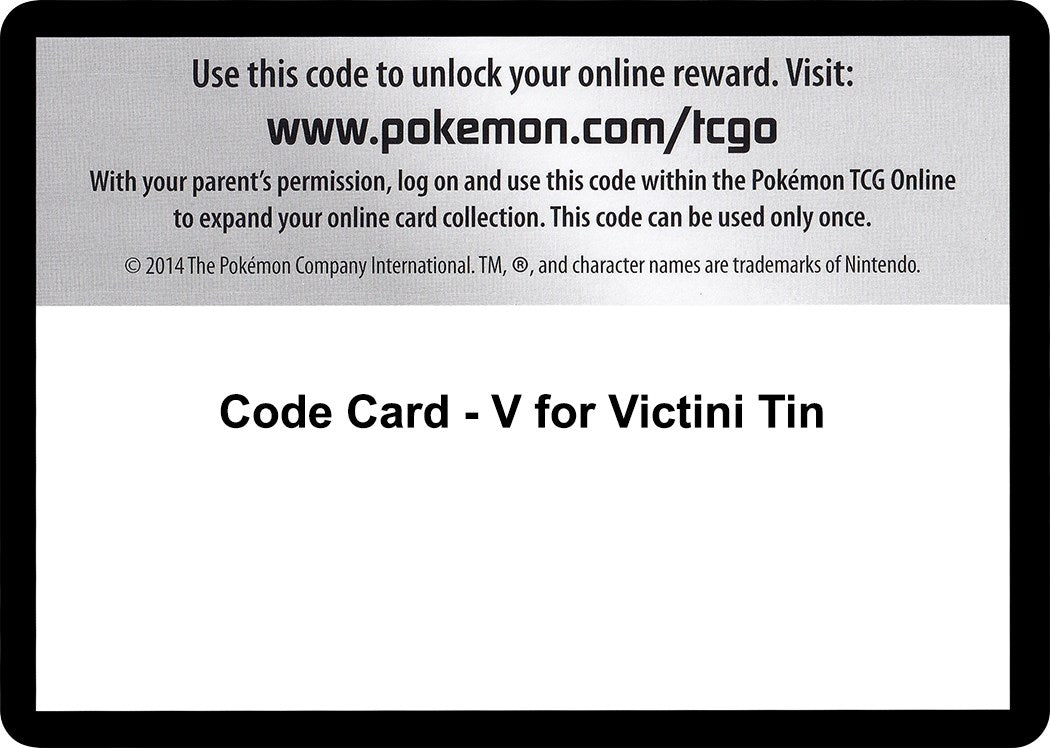 Image for Code Card - V for Victini Tin (Noble Victories) (NVI) - Pokemon