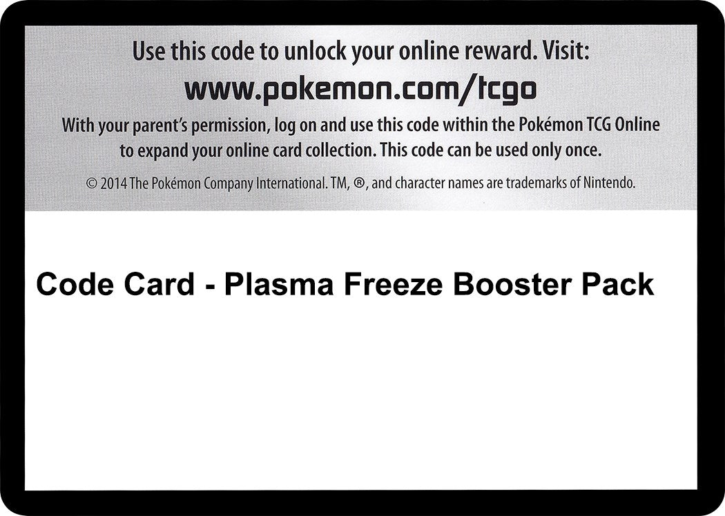 Image for Code Card - Plasma Freeze Booster Pack (Plasma Freeze) (PLF) - Pokemon