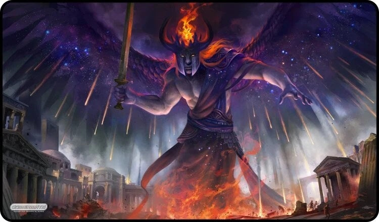 Image for GamerMats Playmat - Wrath of Death (Premium Black Stitched) - Playmats