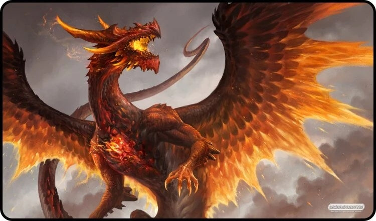 Image for GamerMats Playmat - Red Crystal Dragon - Playmats
