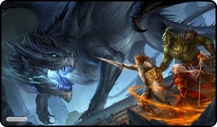 Image for GamerMats Playmat - Raiding Party (Premium Black Stitched) - Playmats