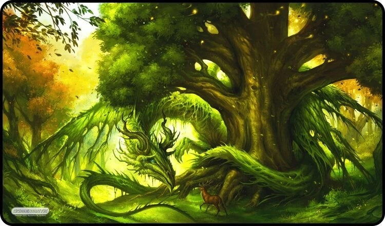Image for GamerMats Playmat - Keeper of the Forest (Premium Black Stitched) - Playmats