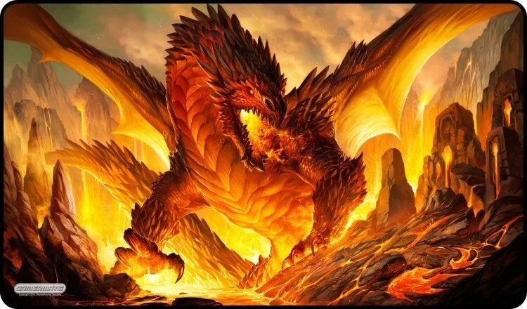 Image for GamerMats Playmat - Fire Bringer (Premium White Stitched) - Playmats