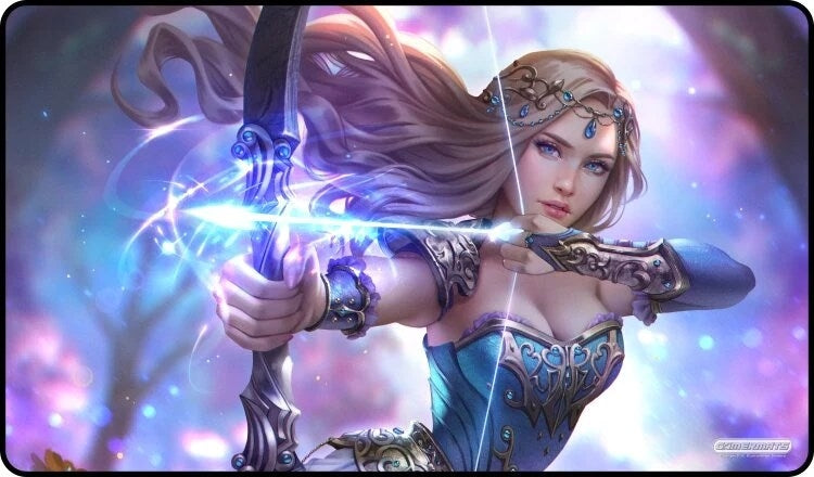 Image for GamerMats Playmat - Female Archer (Premium Black Stitched) - Playmats