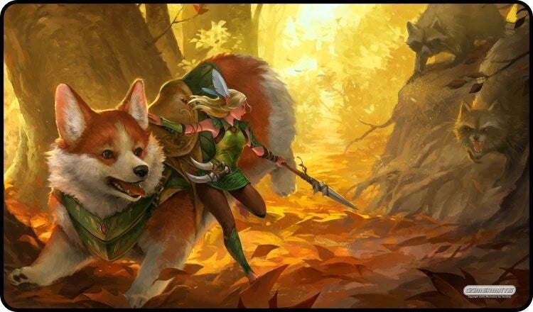 Image for GamerMats Playmat - Corgi and Elf - Playmats