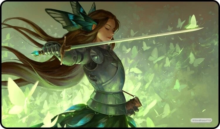 Image for GamerMats Playmat - Butterfly Sword (Premium White Stitched) - Playmats