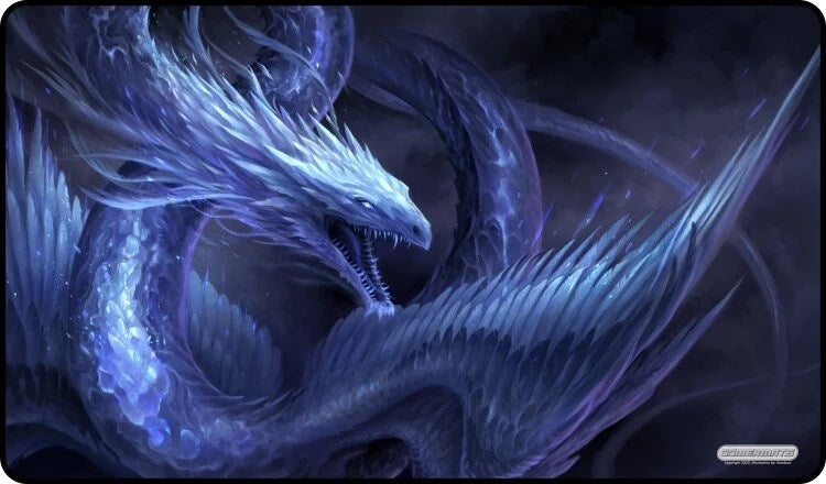Image for GamerMats Playmat - Blue Crystal Dragon - Playmats