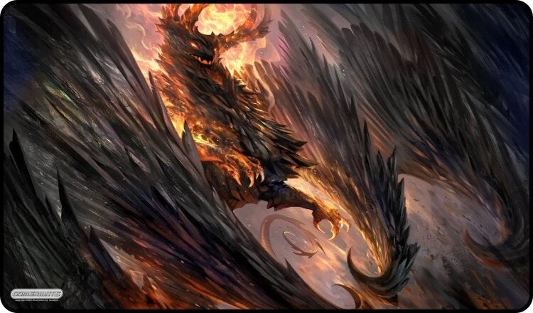 Image for GamerMats Playmat - Black Crystal Dragon - Playmats