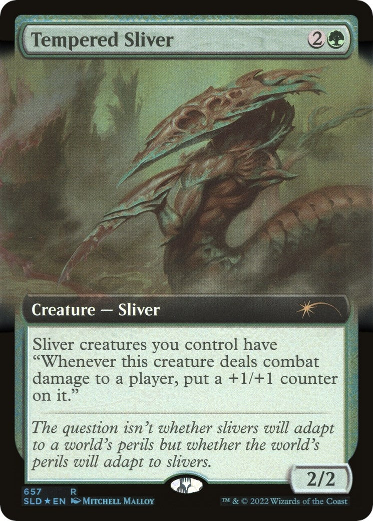 Tempered Sliver (Extended Art) (657) (Secret Lair Drop Series)