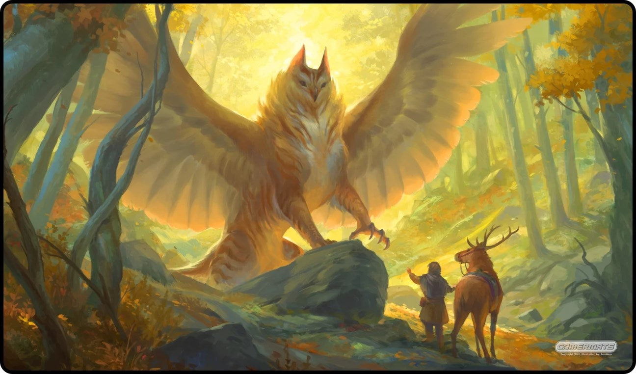 Image for GamerMats Playmat - Golden Forest (Premium Black Stitched) - Playmats