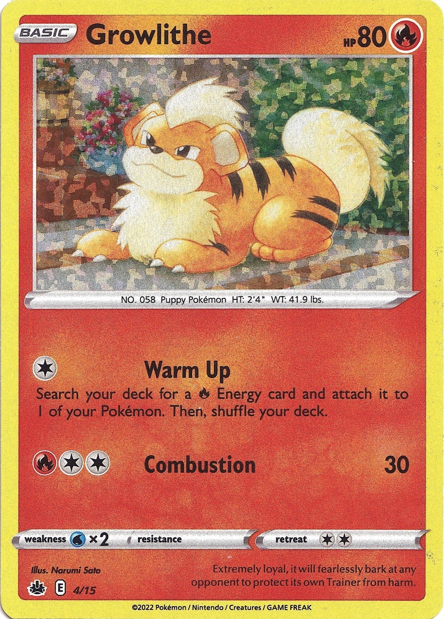Image for Growlithe (004/015) (McDonald's Promos 2022) (M22) - Pokemon