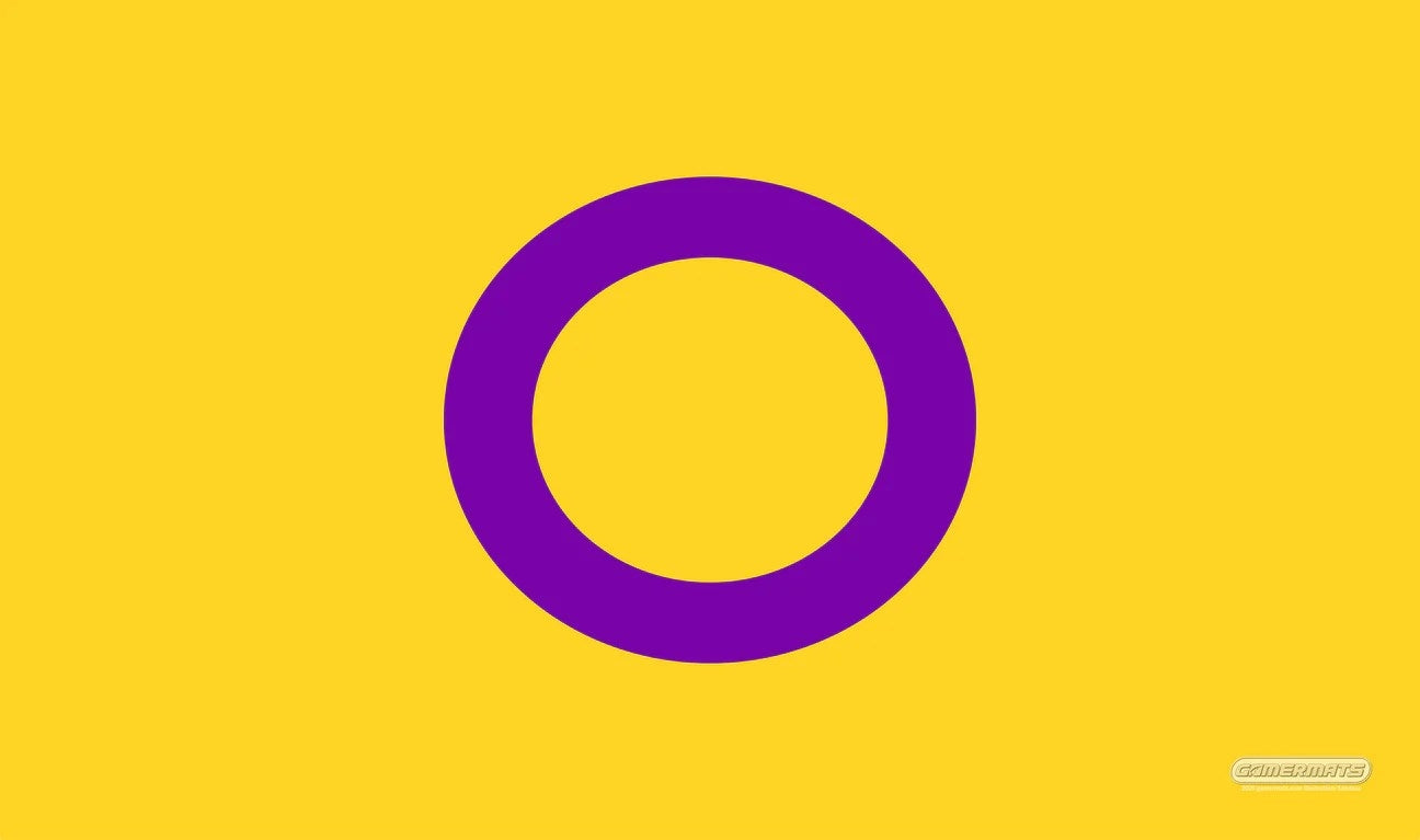 Image for GamerMats Playmat - Intersex Flag (Premium White Stitched) - Playmats
