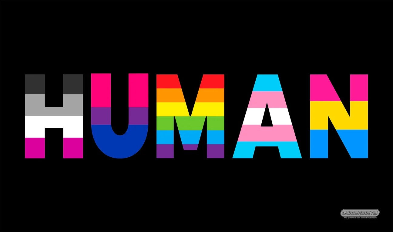 Image for GamerMats Playmat - Human Pride (Premium White Stitched) - Playmats
