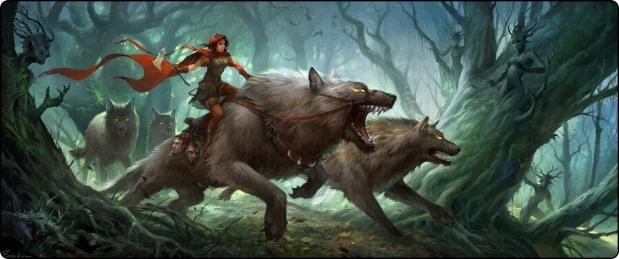 Image for Dark Red Riding Hood - Tablemat - Playmats