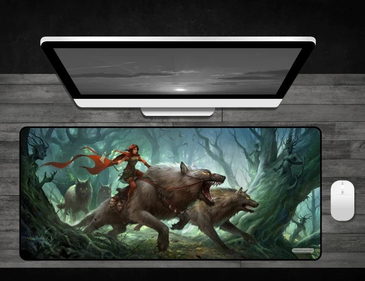 Image for Dark Red Riding Hood - Deskmat - Playmats