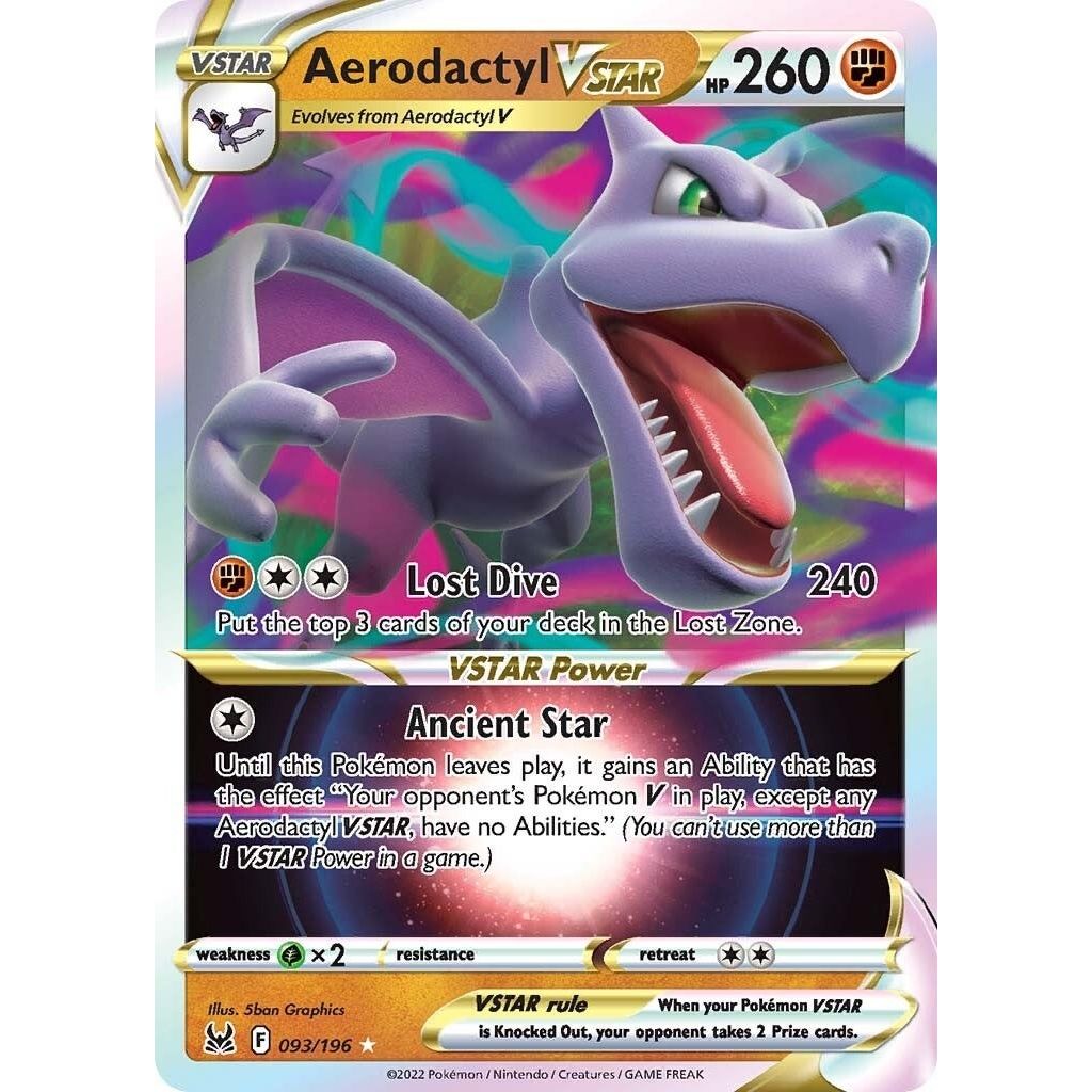 Aerodactyl VSTAR (093/196) (SWSH11: Lost Origin) - PokeBox USA