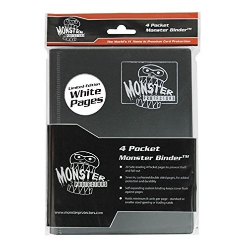 Image for Binder - 4-Pocket SIde-Loading Matte Black Album with White Pages - Storage Albums