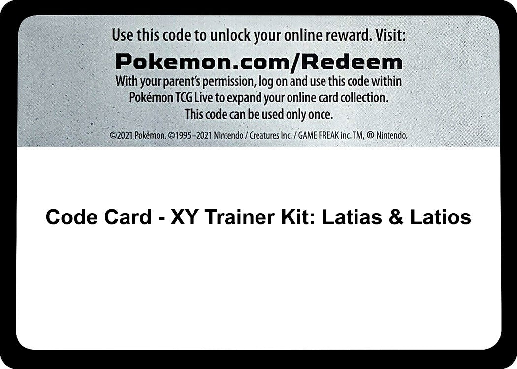 Image for Code Card - XY Trainer Kit: Latias & Latios (XY Trainer Kit: Latias & Latios) (PR) - Pokemon