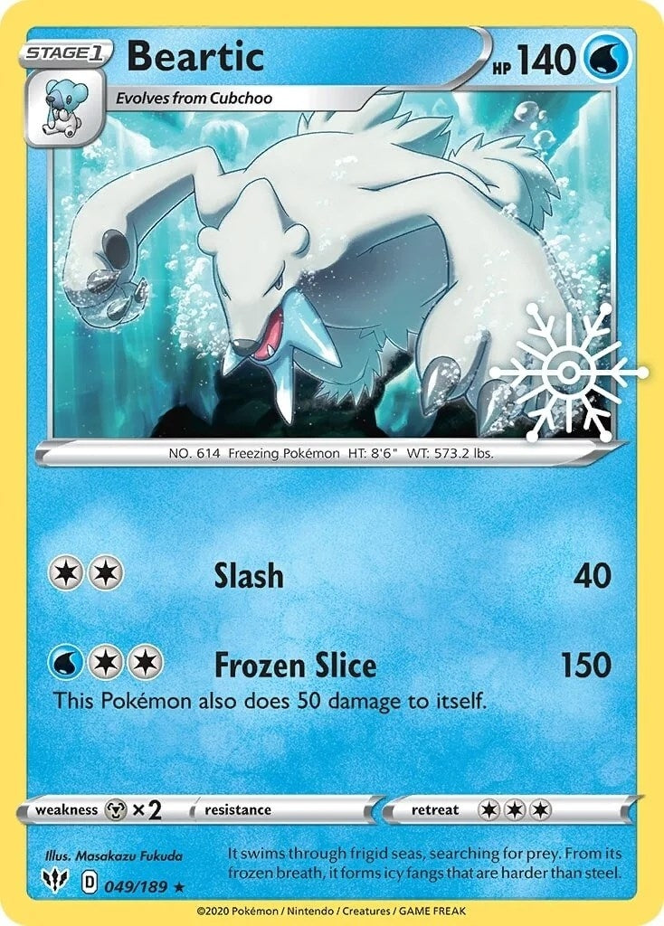 Image for Beartic - 049/189 (Holiday Calendar) (049/189) (Miscellaneous Cards & Products) (MCAP) - Pokemon
