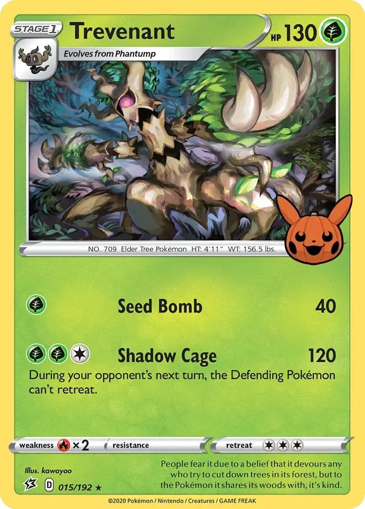 Image for Trevenant (015/192) (Trick or Trade BOOster Bundle) (TTBB) - Pokemon