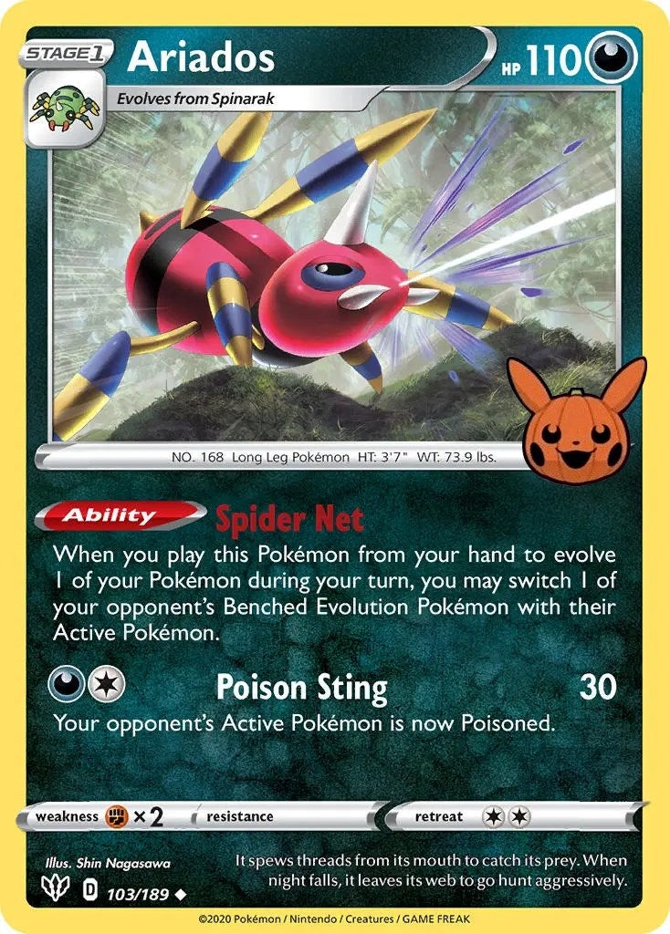 Image for Ariados (103/189) (Trick or Trade BOOster Bundle) (TTBB) - Pokemon