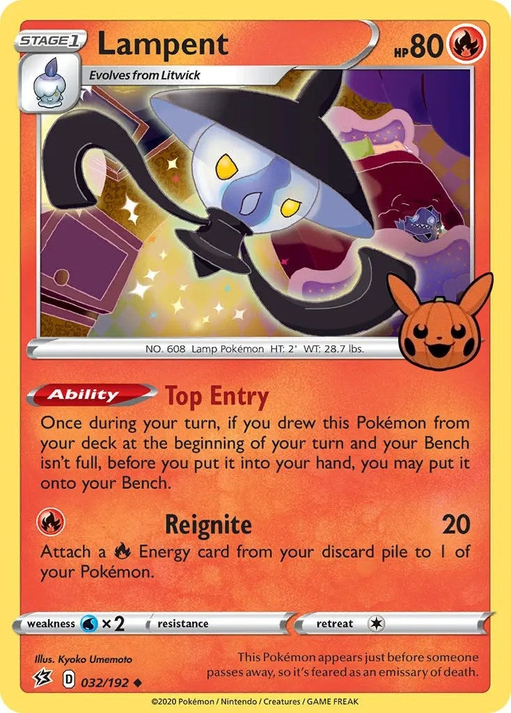 Image for Lampent (032/192) (Trick or Trade BOOster Bundle) (TTBB) - Pokemon