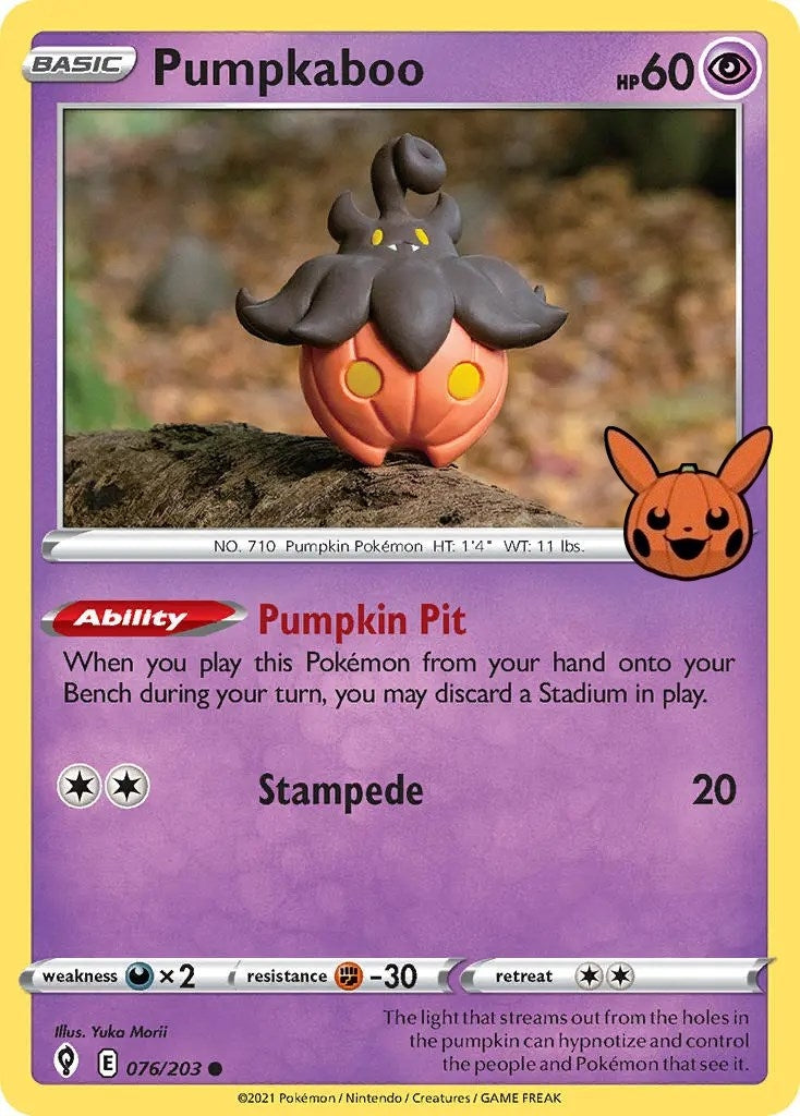 Image for Pumpkaboo (076/203) (Trick or Trade BOOster Bundle) (TTBB) - Pokemon