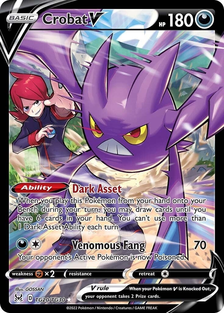 Crobat V (TG20/TG30) (SWSH11: Lost Origin Trainer Gallery)