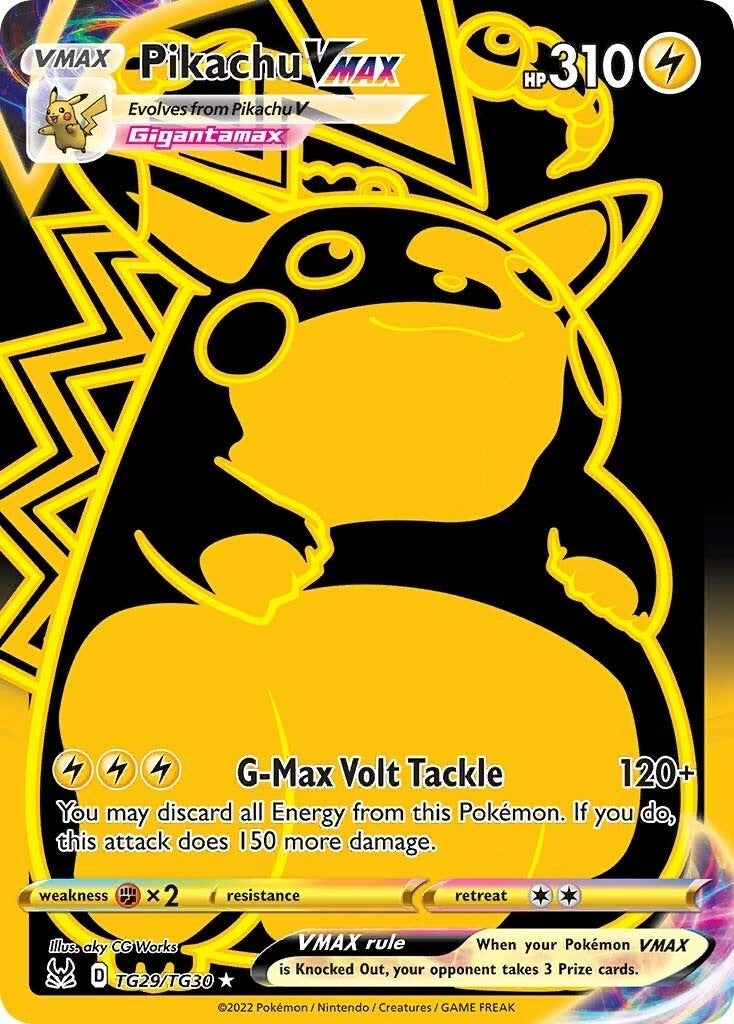 Pikachu VMAX (Secret) (TG29/TG30) (SWSH11: Lost Origin Trainer Gallery