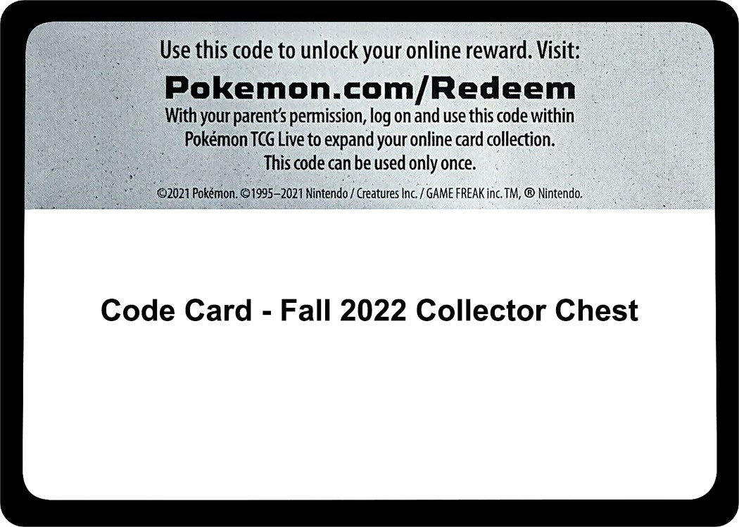 Image for Code Card - Fall 2022 Collector Chest (SWSH12: Silver Tempest) (SWSH12) - Pokemon