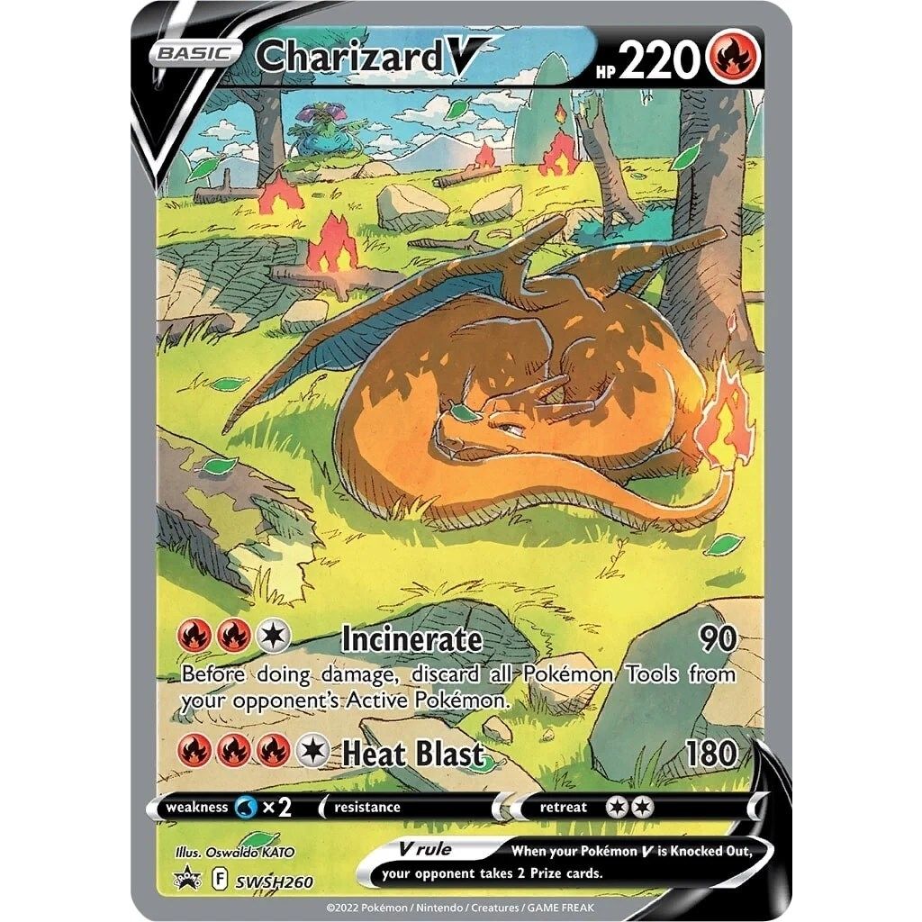 Charizard V - SWSH260 (SWSH260) (SWSH: Sword & Shield Promo Cards) - PokeBox USA