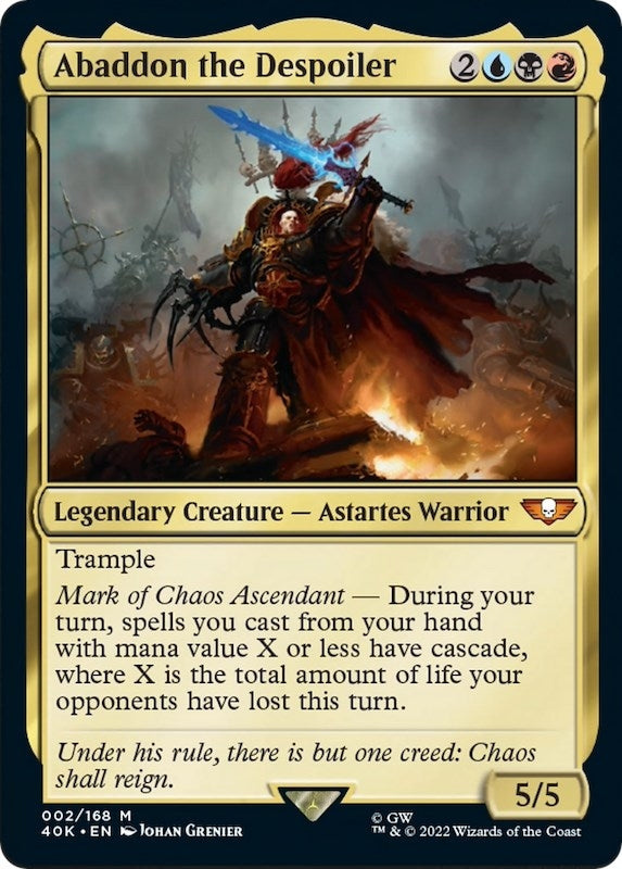 Abaddon the Despoiler (Surge Foil) (2) (Universes Beyond: Warhammer 40,000)
