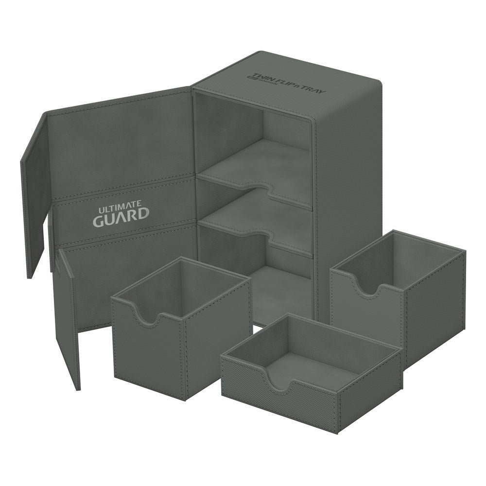Image for Twin Flip`n`Tray XenoSkin Monocolor - Grey (Holds 160+) - Deck Boxes