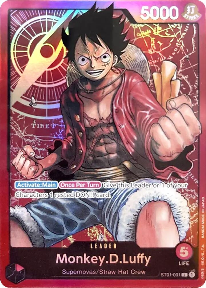 Image for Monkey.D.Luffy (001) (ST01-001) (Starter Deck 1: Straw Hat Crew) (ST-01) - One Piece Card Game