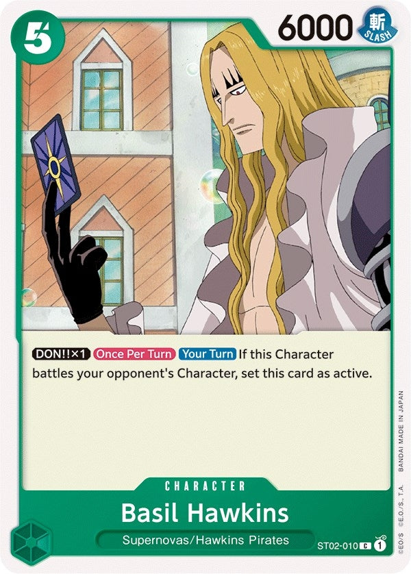 Image for Basil Hawkins (ST02-010) (Starter Deck 2: Worst Generation) (ST-02) - One Piece Card Game