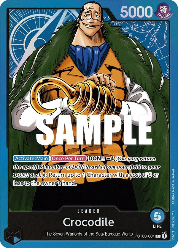 Image for Crocodile (001) (ST03-001) (Starter Deck 3: The Seven Warlords of The Sea) (ST-03) - One Piece Card Game