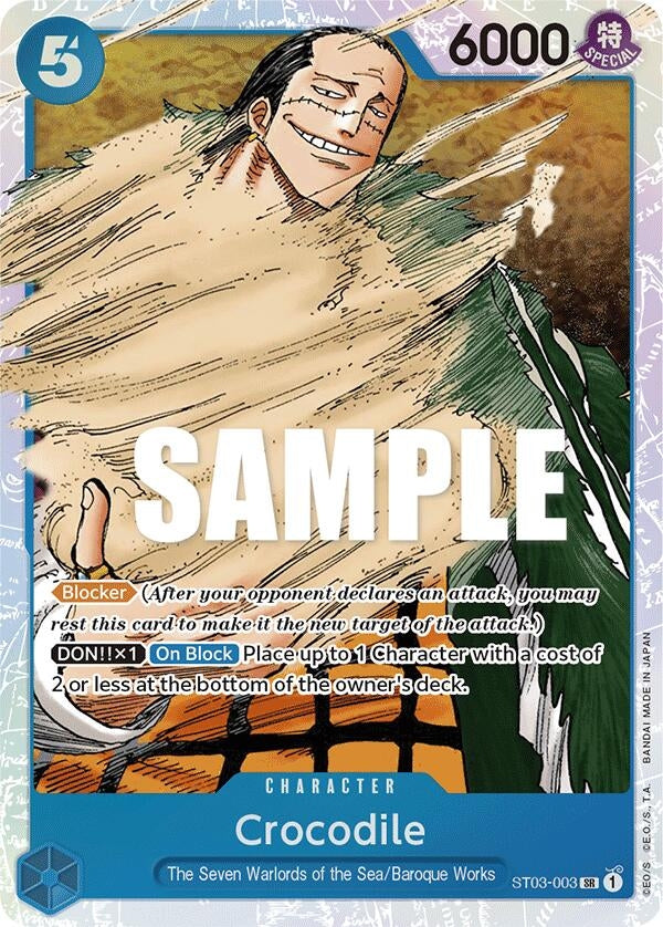 Image for Crocodile (003) (ST03-003) (Starter Deck 3: The Seven Warlords of The Sea) (ST-03) - One Piece Card Game