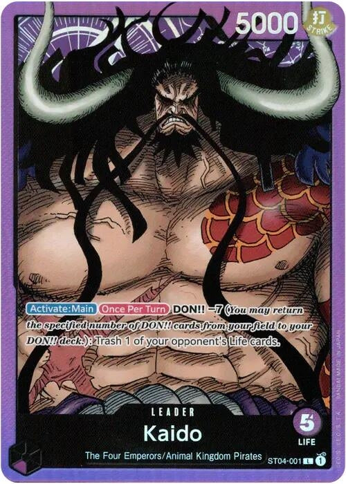 Image for Kaido (001) (ST04-001) (Starter Deck 4: Animal Kingdom Pirates) (ST-04) - One Piece Card Game