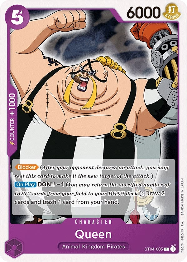 Image for Queen (ST04-005) (Starter Deck 4: Animal Kingdom Pirates) (ST-04) - One Piece Card Game