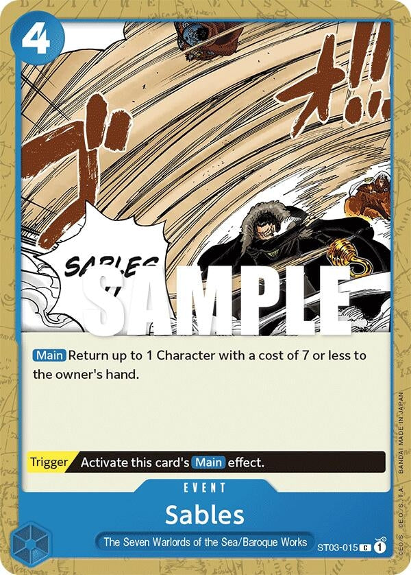Image for Sables (ST03-015) (Starter Deck 3: The Seven Warlords of The Sea) (ST-03) - One Piece Card Game