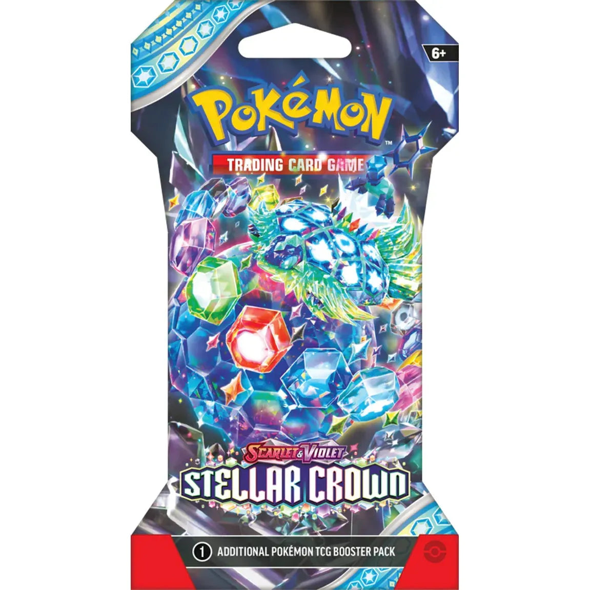POKÉMON TCG Scarlet & Violet 7: Stellar Crown SLEEVED Booster Pack - PokeBox USA