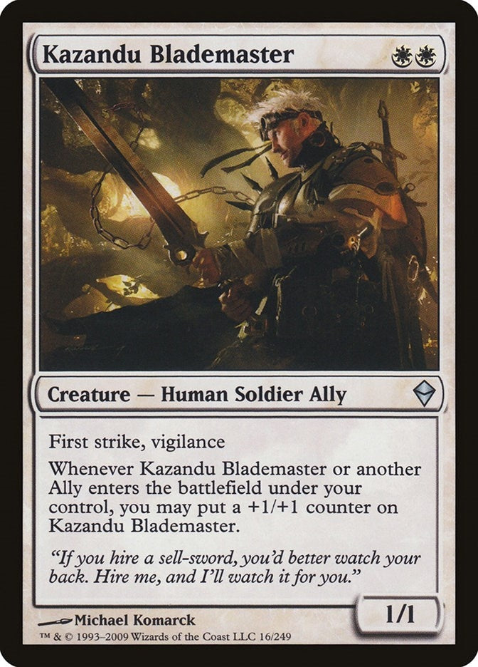 Kazandu Blademaster (16) (Zendikar)