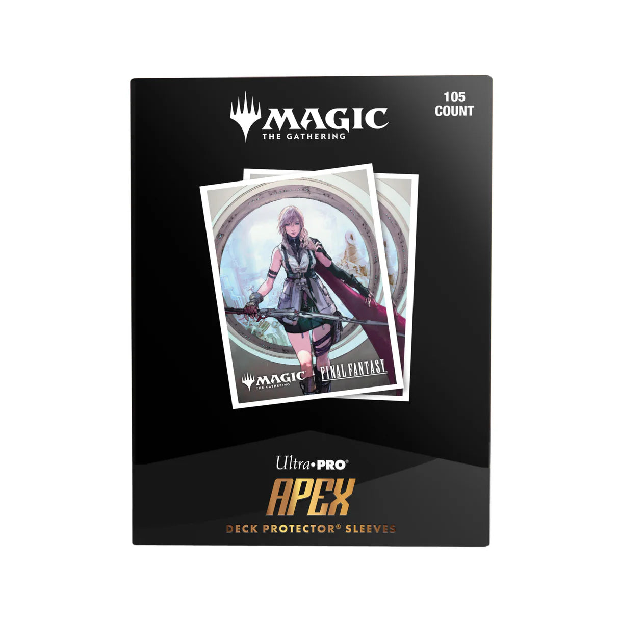 Ultra Pro- Magic: The Gathering®—FINAL FANTASY™ Lightning, Army of One 105ct APEX® DECK PROTECTOR® Sleeves for Magic: The Gathering