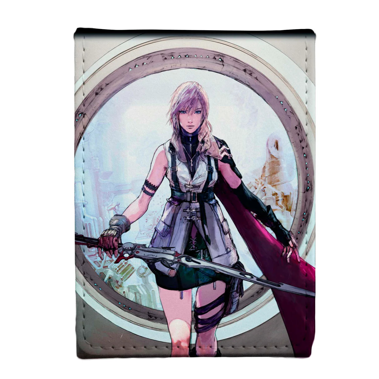 Ultra Pro- Magic: The Gathering—FINAL FANTASY Lightning, Army of One 100+ Alcove Flip Deck Box