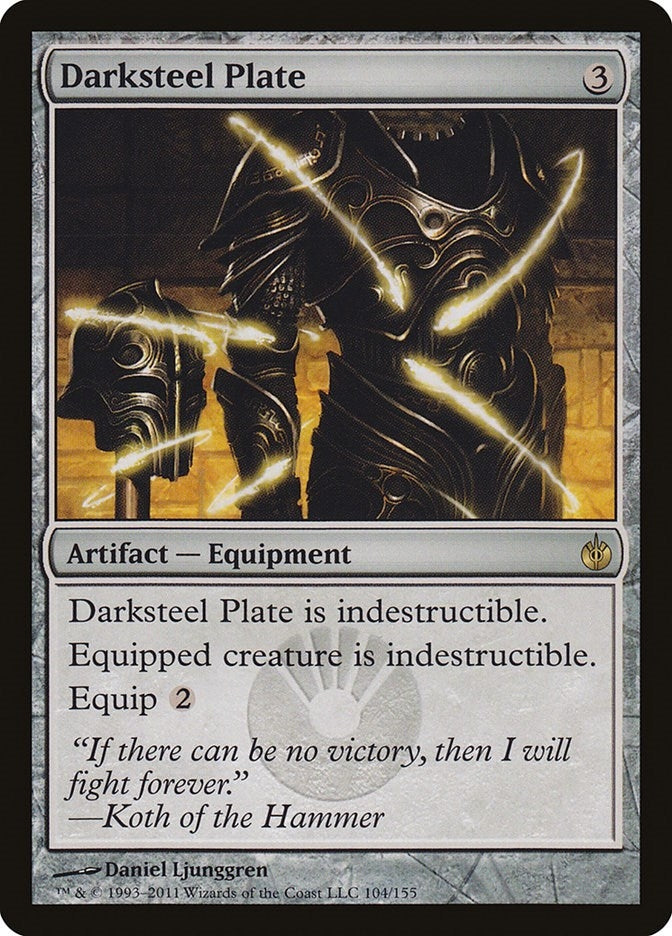 Darksteel Plate (104) (Mirrodin Besieged)