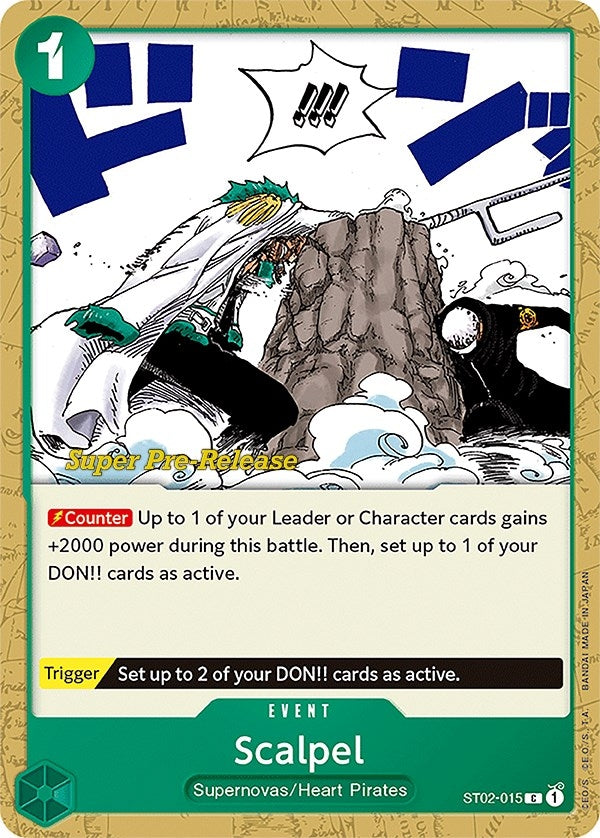 Image for Scalpel (ST02-015) (Super Pre-Release Starter Deck 2: Worst Generation) (ST-02 PRE) - One Piece Card Game