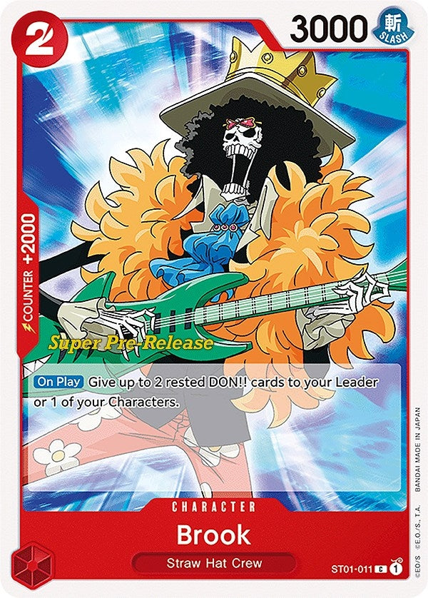 Image for Brook (ST01-011) (Super Pre-Release Starter Deck 1: Straw Hat Crew) (ST-01 PRE) - One Piece Card Game