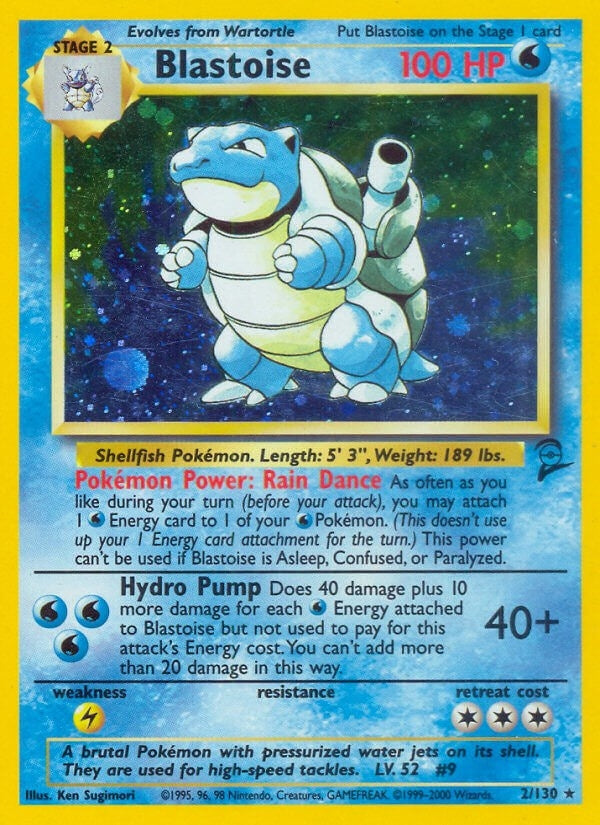 Image for Blastoise (002/130) (Base Set 2) - Pokemon