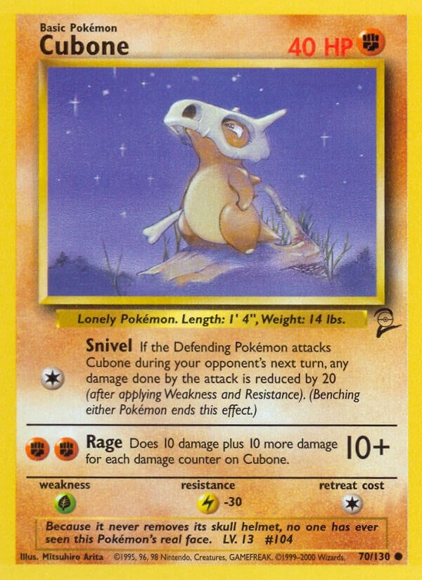 Image for Cubone (070/130) (Base Set 2) - Pokemon