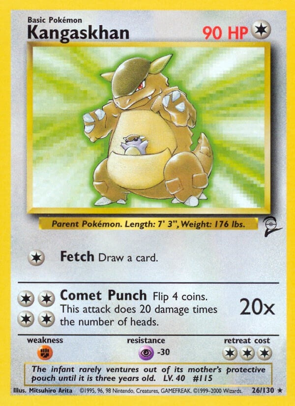 Image for Kangaskhan (026/130) (Base Set 2) - Pokemon